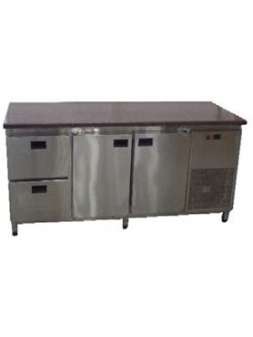 Холодильный стол 1860х700х850 (2 двери+2 ящика) гранитная столешница